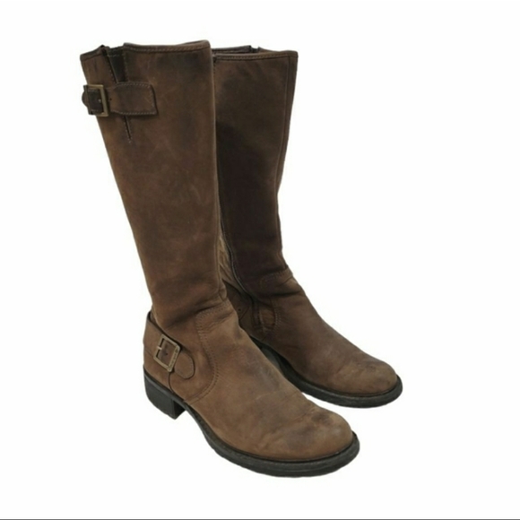 Timberland Lexiss Tall Nubuck Distressed Leather Waterproof Boots 8.5 - Picture 2 of 11